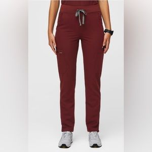 Figs burgundy scrub pants size XS regular